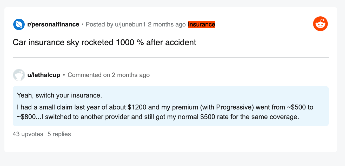 Insurance needs